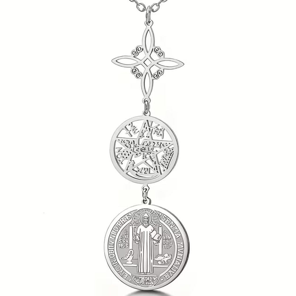 Collar de Triple Protección - Plateado