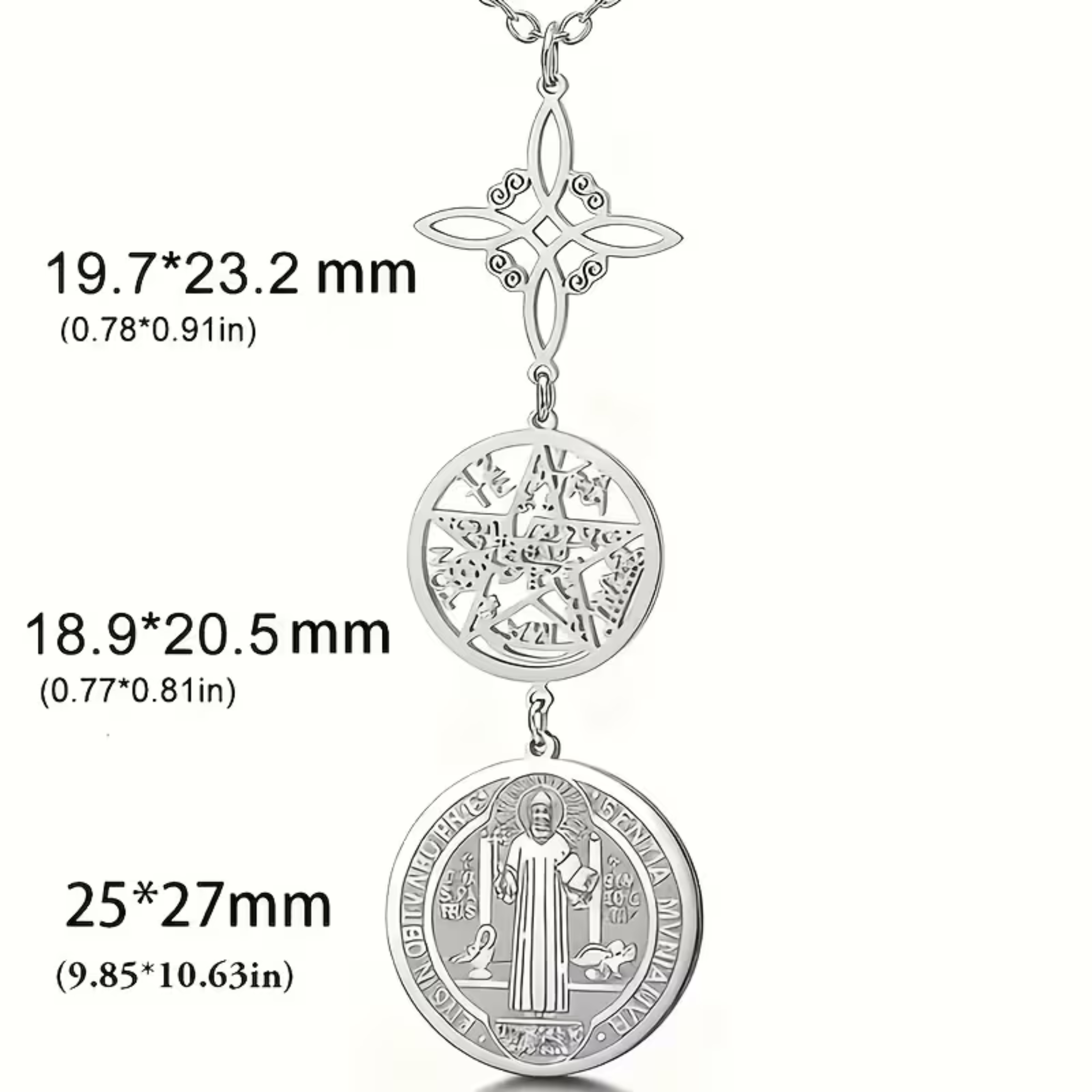 Collar de Triple Protección - Plateado