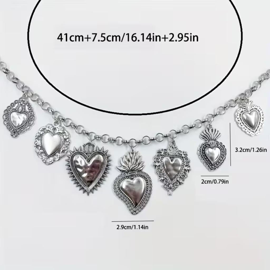 Collar Corazones Milagro