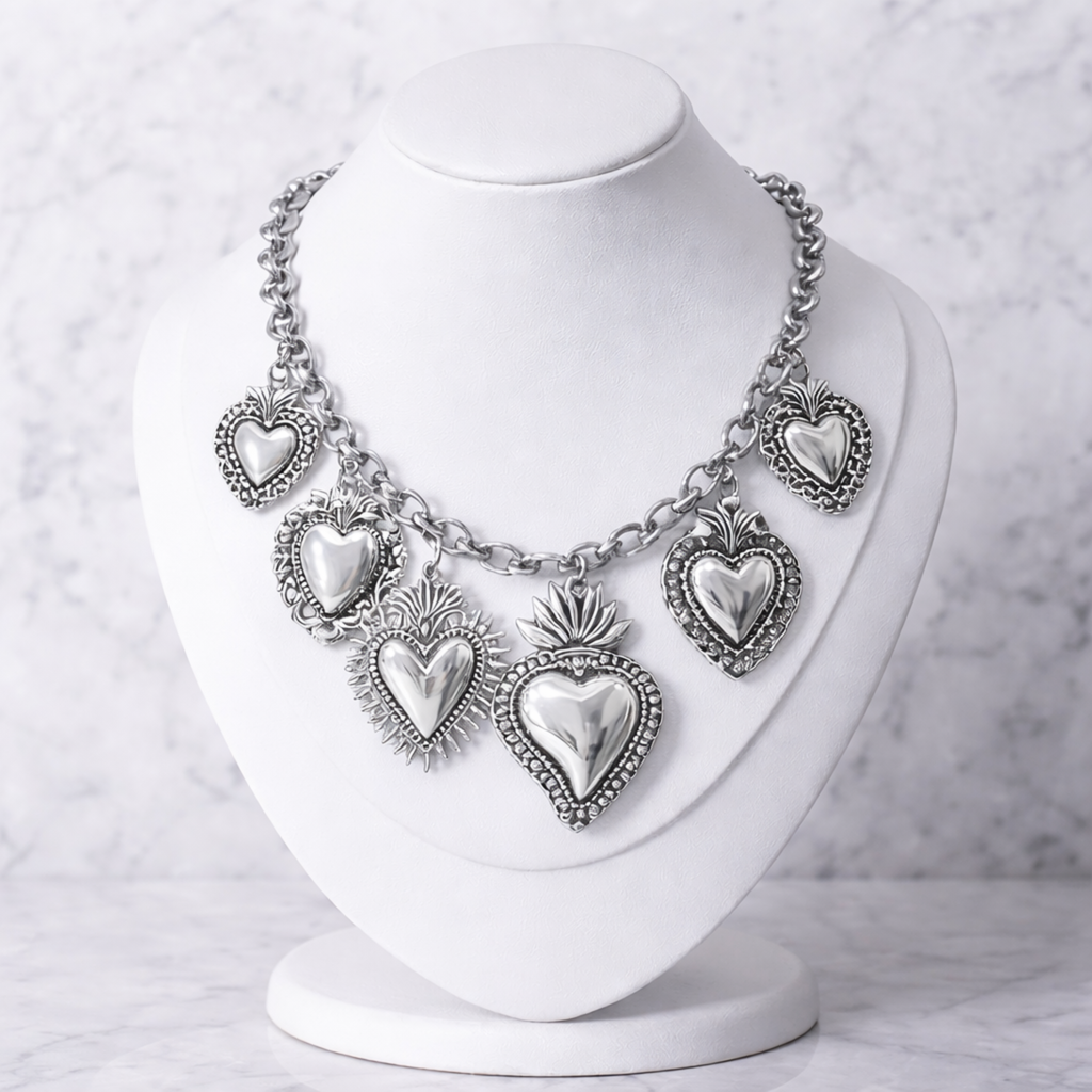 Collar Corazones Milagro