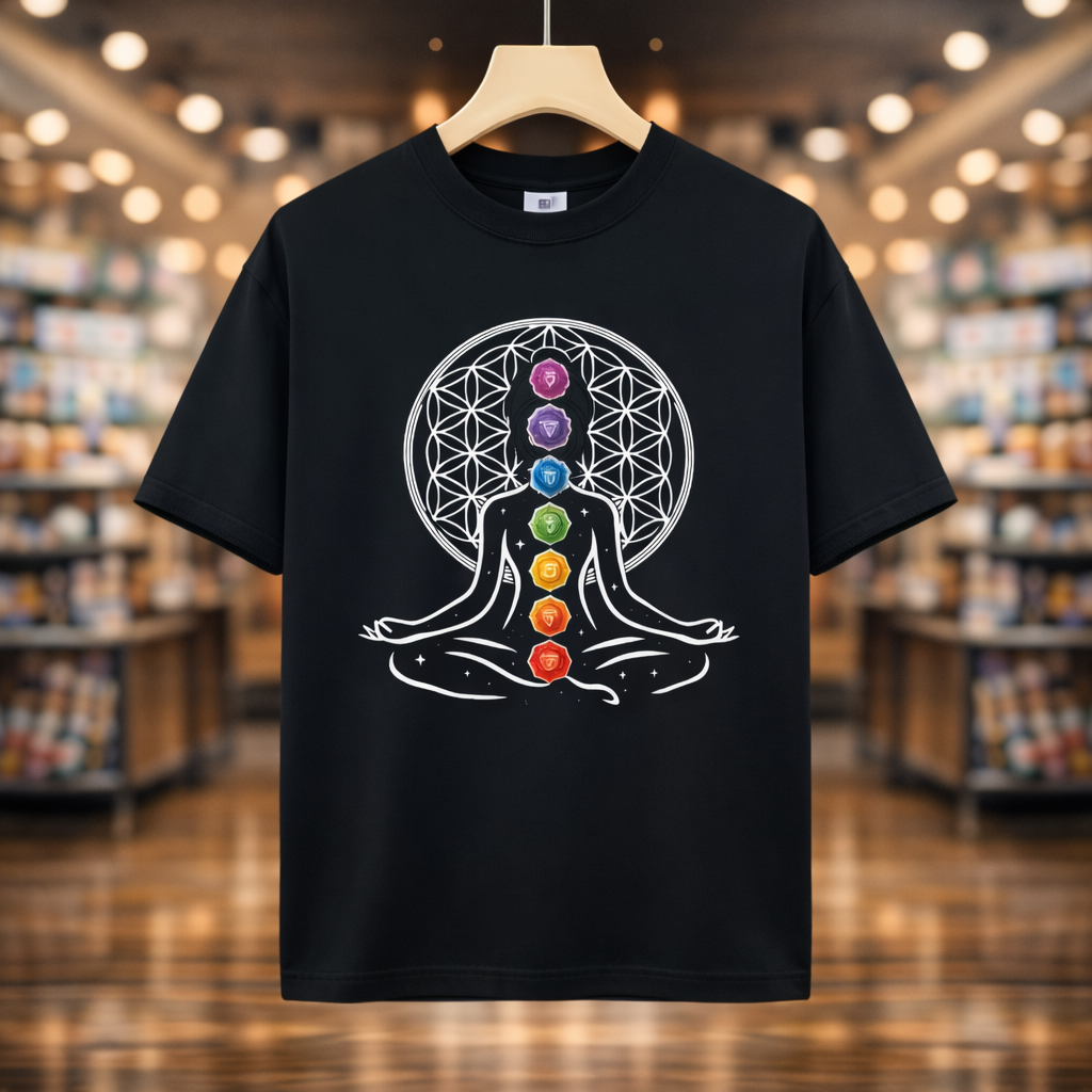 Playera Chakras Negra