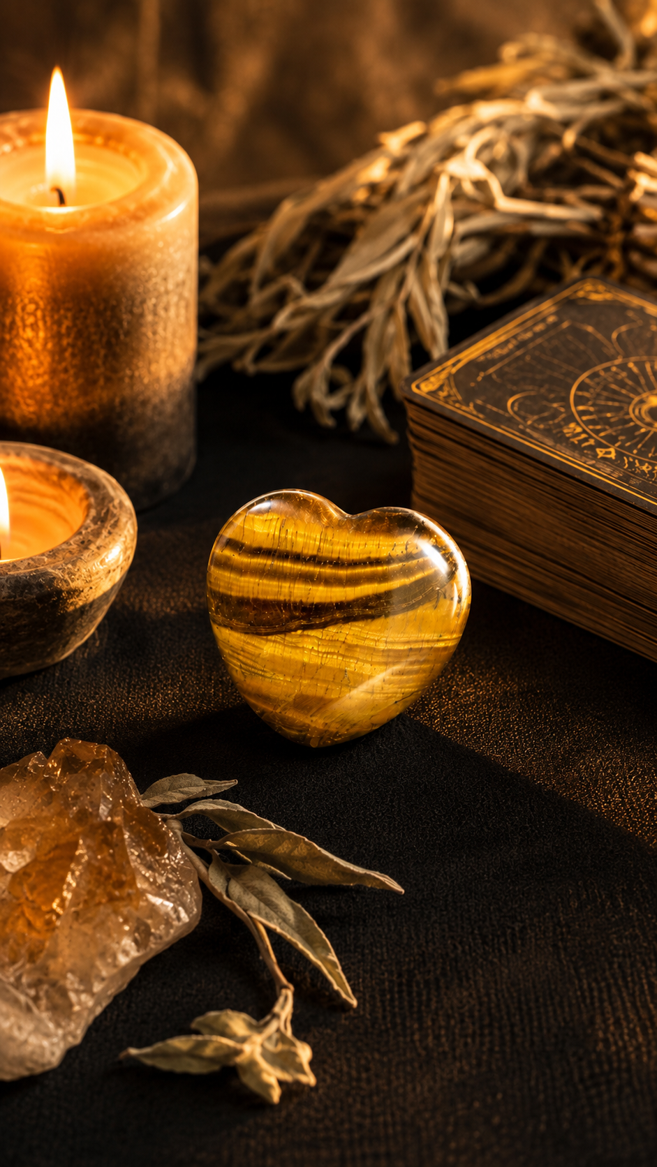 Corazón de Ojo de Tigre