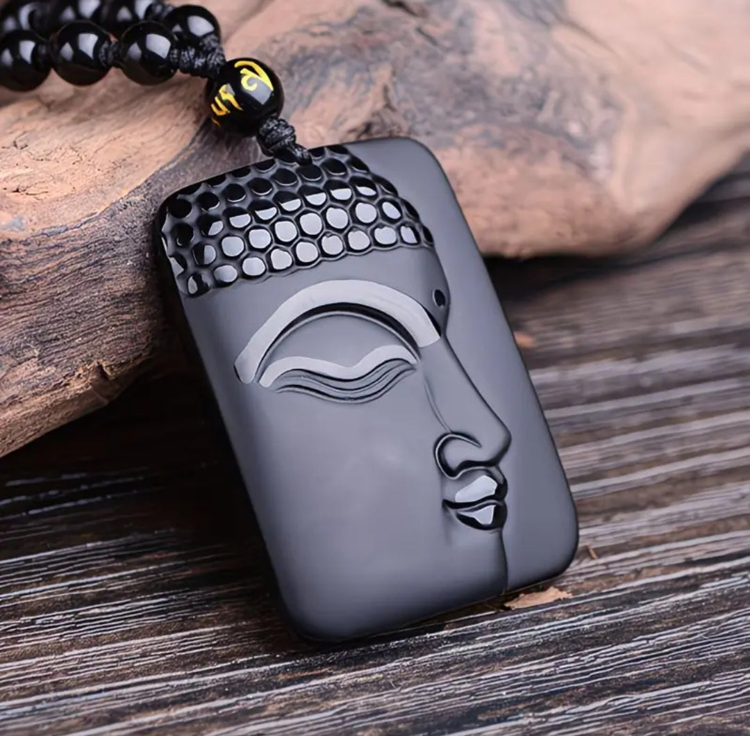 Collar Cabeza de Buda Cuadrada