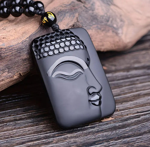 Collar Cabeza de Buda Cuadrada